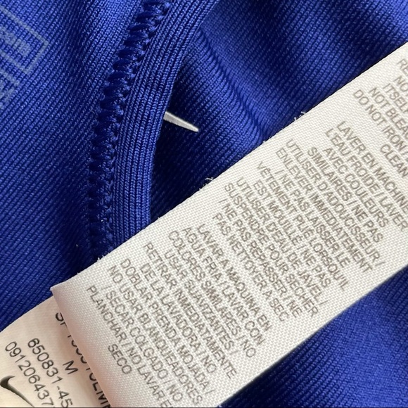 Navy Nike Dri Fit Racerback Bra Size M - Picture 8 of 9